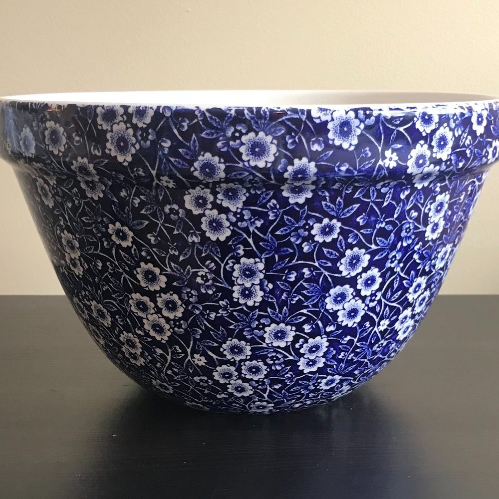Burleigh Blue Flower Pot